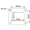 Turbo Inlet Flange T4 Turbine Housing - image 2