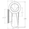 GT30 Lightweight Stainless Steel Turbine Housing 1.06 Turbine A/R - image 2