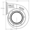 GT35 Lightweight Stainless Steel Turbine Housing 1.03 Turbine A/R - image 2