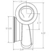 GT35 Lightweight Stainless Steel Turbine Housing 1.03 Turbine A/R - image 3
