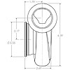 GT35 Lightweight Stainless Steel Turbine Housing .82 Turbine A/R - image 2
