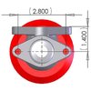 F38 38mm Wastegate 1.50" OD Inlet / Outlet Flange - image 3
