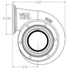 GT28 Lightweight Stainless Steel Turbine Housing .52 Turbine A/R - image 2