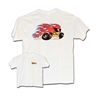 T-Shirt White Flame Head Logo Large - image 1