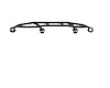 3202F-INT Stealth Front Intimidator Guard, Texture Black, Fits Select GM Silverado/Sierra 2500 HD/3500 HD - image 1