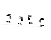 515BRS-BRKTKIT TRECK Drill-Less Rack Mounting Bracket Kit, Texture Black, Fits Select Ford Ranger - image 1