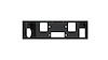 615V-WP Vaquero Winch Plates, Front, Satin Black, Fits Select Ford F-150 - image 1
