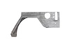 JK200 Defender Body Armor, w/Flare, Rear, Raw Steel, Fits Select Jeep Wrangler - image 1