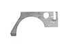 JK201 Defender Body Armor, No Flare, Rear, Raw Steel, 4 Door Fits Select Jeep Wrangler - image 1