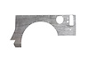 JK203 Defender Body Armor, No Flare, Rear, Raw Steel, 2 Door Fits Select Jeep Wrangler - image 1
