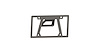 LPB-ID License Plate Mount, Front, Universal, Texture Black - image 1