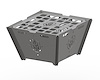 RAFP24 Firepit Assembly, 24 x 24 in., Raw Steel - image 1