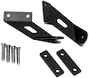 Hood Mounting LED Light Brackets for 20 in. Dual Light Bar 2007-2012 Jeep Wrangler JK, JKU 2WD, 4WD - image 1