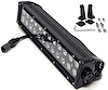 CREE LED Double Row Light Bar with Black Light Panel [12 in. Straight]