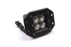 CREE LED Flood Light with Chrome Light Panel [3 in. Cube, Flush Mounted, Black] - image 2