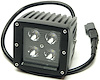 CREE LED Spot Light with Black Light Panel [3 in. Cube, Bracket Mounted, Black] - image 1