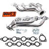 Shorty Header for 2002-2007 GM Full-Size Truck & SUV [Silver Ceramic Coated] - image 1