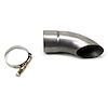 Electric Exhaust Cutout with 2.5 in. Stainless Steel Turn-Down Outlet