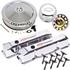 Die-Cast Aluminum Valve Cover Dress-Up Kit for 1958-1986 Small Block Chevy in Polished Finish - image 1
