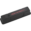 Die-Cast Aluminum Tall Valve Covers for 1958-1986 Small Block Chevy with Red Chevrolet/Bowtie Emblem in Black Crinkle Finish