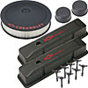 Die-Cast Aluminum Die-Cast Aluminum Valve Cover Dress-Up Kit for 1958-1986 Small Block Chevy in Black Crinkle Finish - image 1