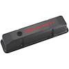 Die-Cast Aluminum Tall Valve Covers for 1958-1986 Small Block Chevy with Red Chevrolet/Bowtie Emblem in Carbon Style Finish - image 1