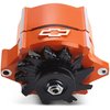 141-148 Slant-Edge Alternator with Raised Bowtie Emblem for Chevy Small Block, Big Block V8 Engines [Orange] - image 2