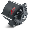 141-152 Slant-Edge Alternator with Red Recessed Bowtie Emblem for Chevy Small Block, Big Block V8 Engines