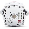 141-154 Slant-Edge Alternator with Black Recessed Bowtie Emblem for Chevy Small Block, Big Block V8 Engines [Chrome] - image 3