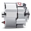 141-155 Slant-Edge Alternator with Red Recessed Bowtie Emblem for Chevy Small Block, Big Block V8 Engines - image 3