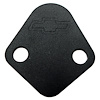 Bowtie Fuel Pump Block-Off Plate for Big Block Chevy in Black Crinkle - image 1