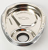 Small Block Chevy Timing Chain Cover with Embossed Bowtie & Chevrolet Emblem in Chrome Finish - image 2