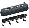 141-262 Die-Cast Slant-Edge Valve Covers for GM Gen III/IV LS Engines w/Raised Chevrolet Logo [Black Crinkle] - image 1