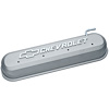 141-263 Die-Cast Slant-Edge Valve Covers for GM Gen III/IV LS Engines w/Raised Chevrolet Logo [Gray Crinkle] - image 1
