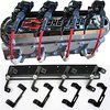 141-265 Die-Cast Slant-Edge Valve Cover Kit for GM Gen III/IV LS Engines w/Recessed Black, Red Chevrolet Logo [Chrome] - image 3