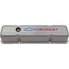 1958-1986 Small Block Chevy Valve Covers with Metallic Gray Finish - image 1