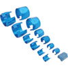 Hose Clamp Cover Kit Blue - image 1