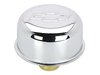 Chrome Chevy Bow Tie Valve Cover Air Breather Cap Push-In - image 2