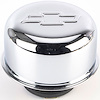 Chrome Chevy Bow Tie Valve Cover Air Breather Cap Twist-On - image 1