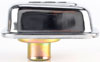 Rectangular Chrome Chevy Bow Tie Valve Cover Breather Cap Push-In - image 2