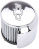 Chrome Chevy Bow Tie Valve Cover Air Breather Cap Clamp-On - image 4