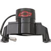 Electric Water Pump for Small Block Chevy with Red Bowtie in Black Epoxy Powder Coated Finish - image 2