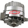 GM Chrome Alternator with Chevy Bowtie Logo 100 Amp - image 2