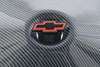 Carbon Style Dress-Up Kit with Red Emblems for 1958-1986 Small Block Chevy - image 3