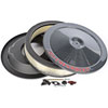 Carbon Style Dress-Up Kit with Red Emblems for 1958-1986 Small Block Chevy - image 4