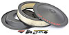 Classic Chevrolet 14"x3" Air Cleaner Kit with Bowtie & Chevrolet Emblem in Black Crinkle Finish - image 3