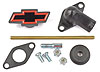 Classic Chevrolet 14"x3" Air Cleaner Kit with Bowtie & Chevrolet Emblem in Black Crinkle Finish - image 4