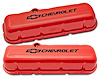 Tall Valve Covers for 1965-1996 Big Block Chevy in Chevy Orange Finish - image 1