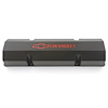 Fabricated Aluminum Valve Covers for 1959-1986 Small Block Chevy [Black, Recessed Red Emblem, No Baffles] - image 1