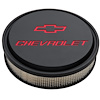 Slant-Edge 14" Air Cleaner Kit with Recessed Red Chevy Bowtie Emblem in Black Crinkle Finish - image 1